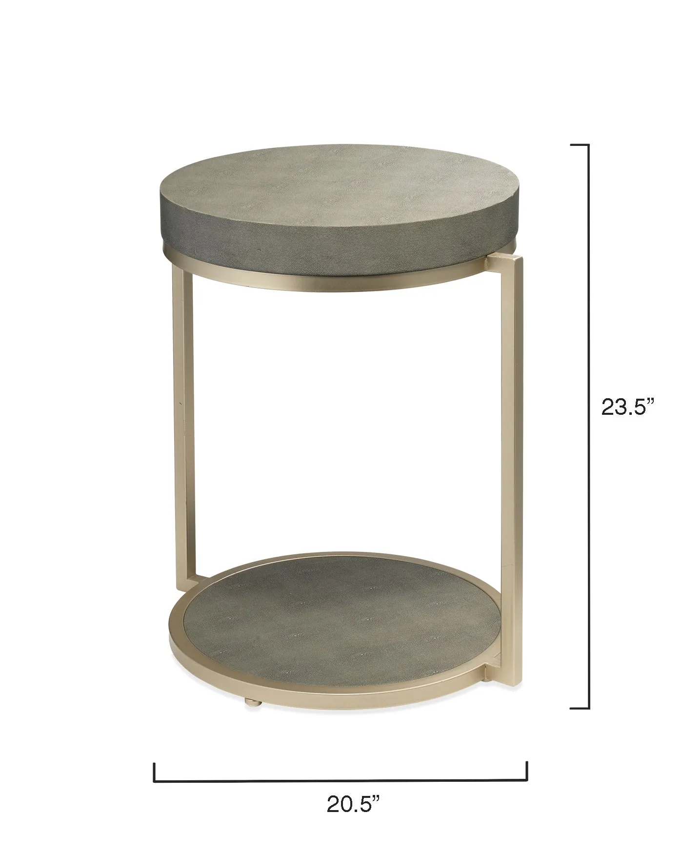 Chester Round Side Table Grey