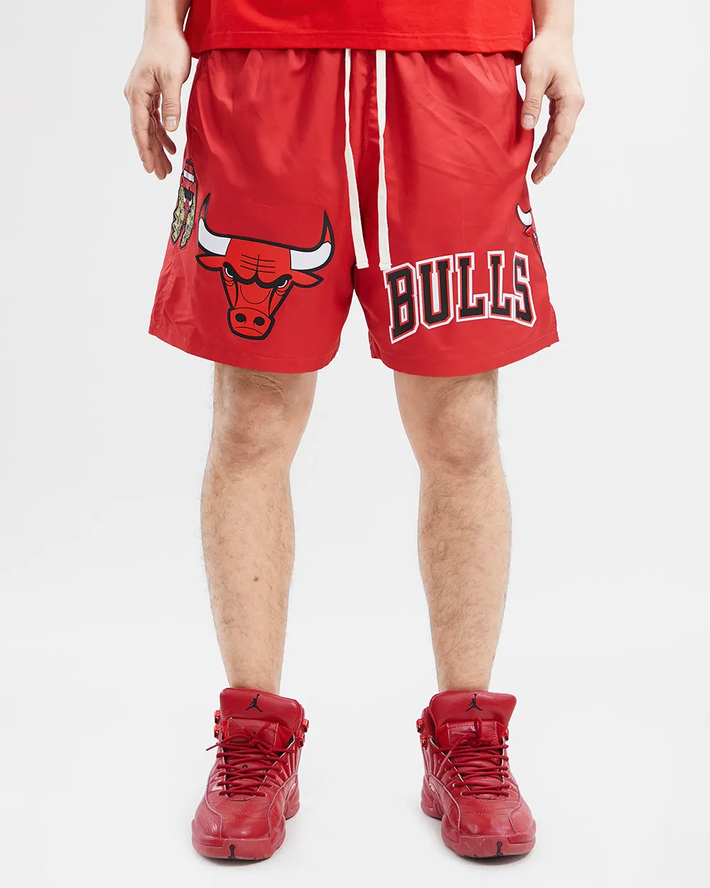 CHICAGO BULLS TEAM NYLON SHORT - HB (RED)