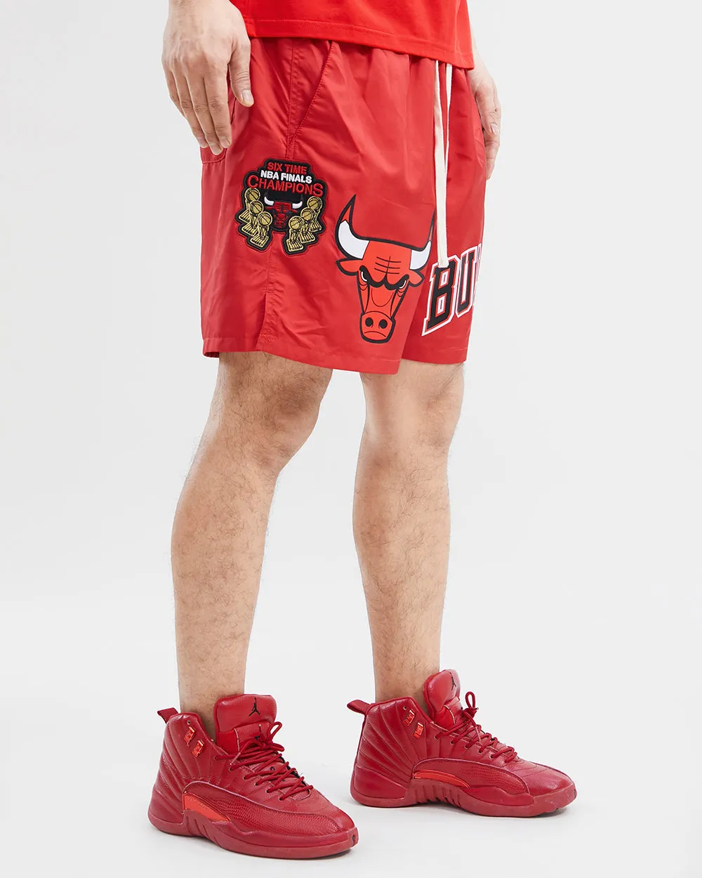 CHICAGO BULLS TEAM NYLON SHORT - HB (RED)