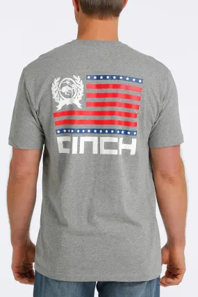 CINCH MEN'S CINCH FLAG TEE - ASPHALT STYLE MTT1690502