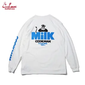 Cookman Long Sleeve Tees - Milk : White