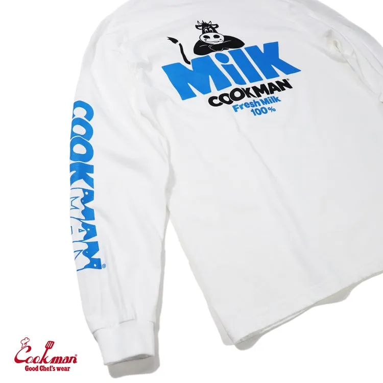 Cookman Long Sleeve Tees - Milk : White