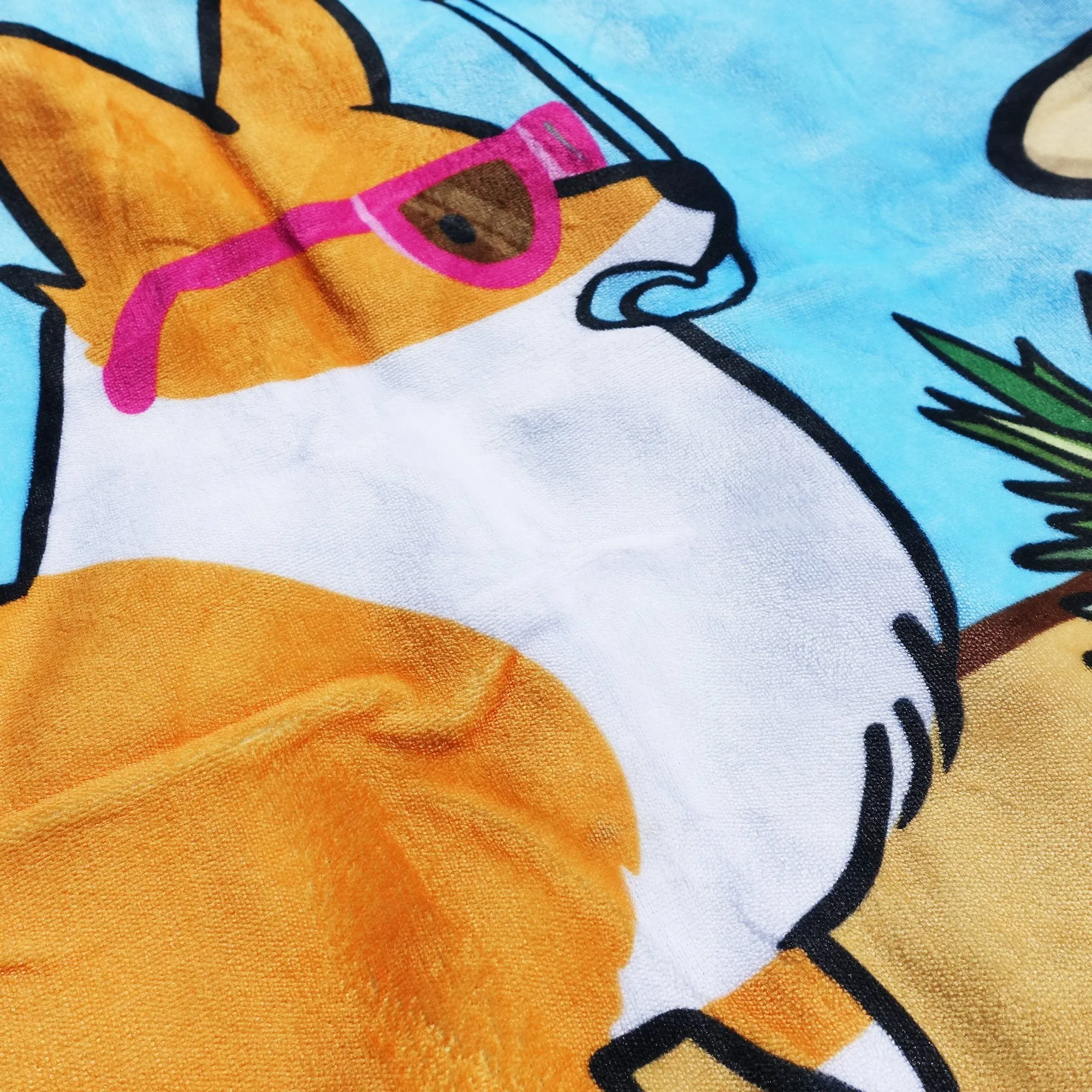 Corgi Beach Party Towel