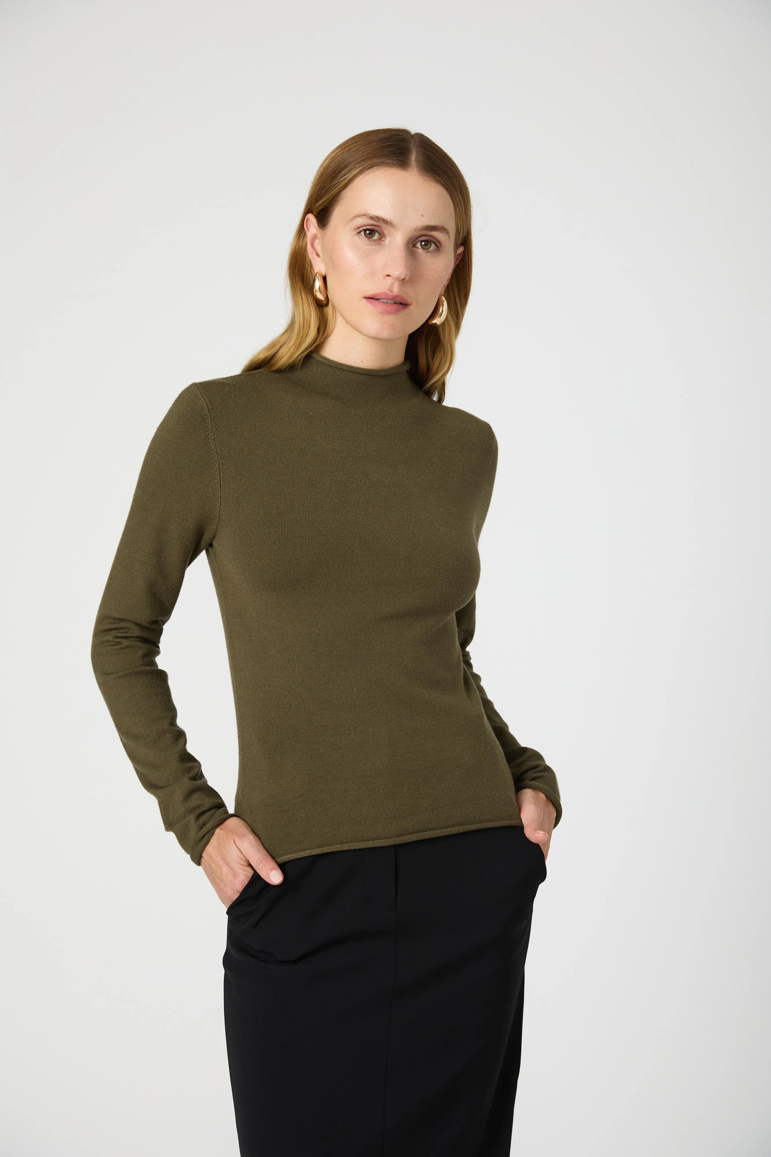 Cosysoft Fitted High Neck Sweater