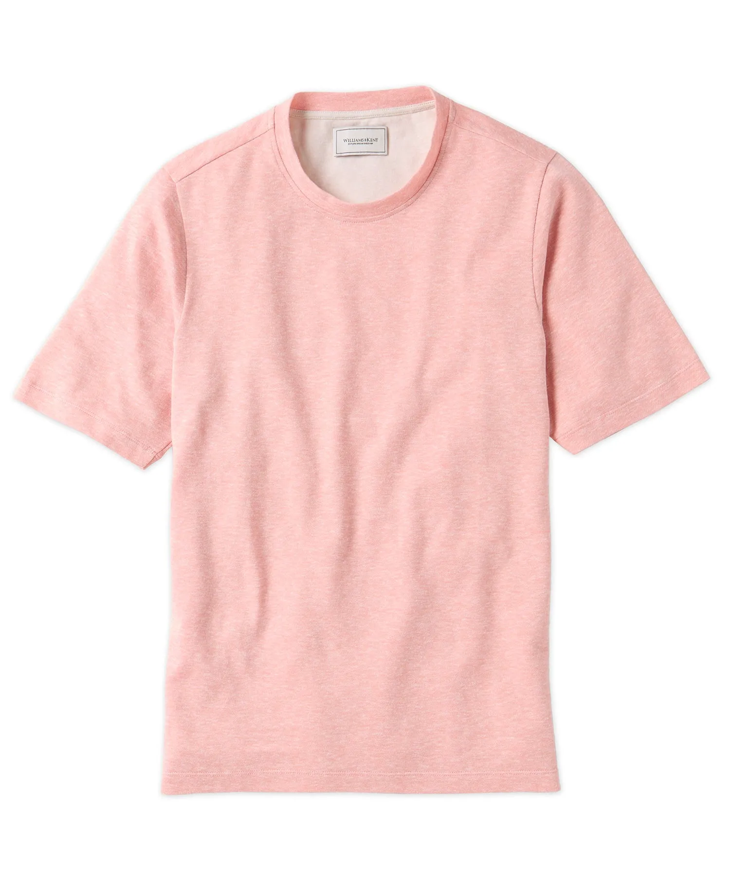 Cotton-Linen Slub Knit Crewneck Tee