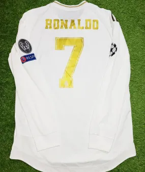 Cristiano Ronaldo Real Madrid 2019 2020 CLIMACHILL PLAYER ISSUE Home Jersey Camiseta Shirt L SKU# DW4437