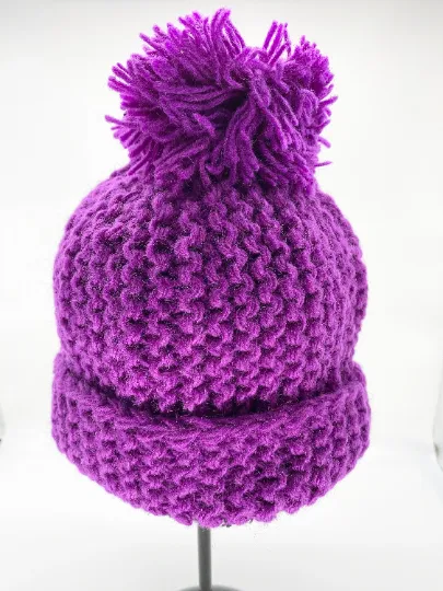 Crocheted Winter Beanie Hat from Nepal