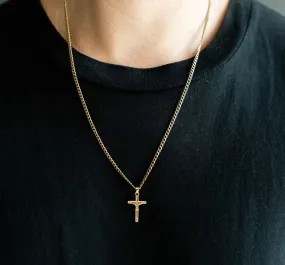 Cross Pendant Necklace | Gold