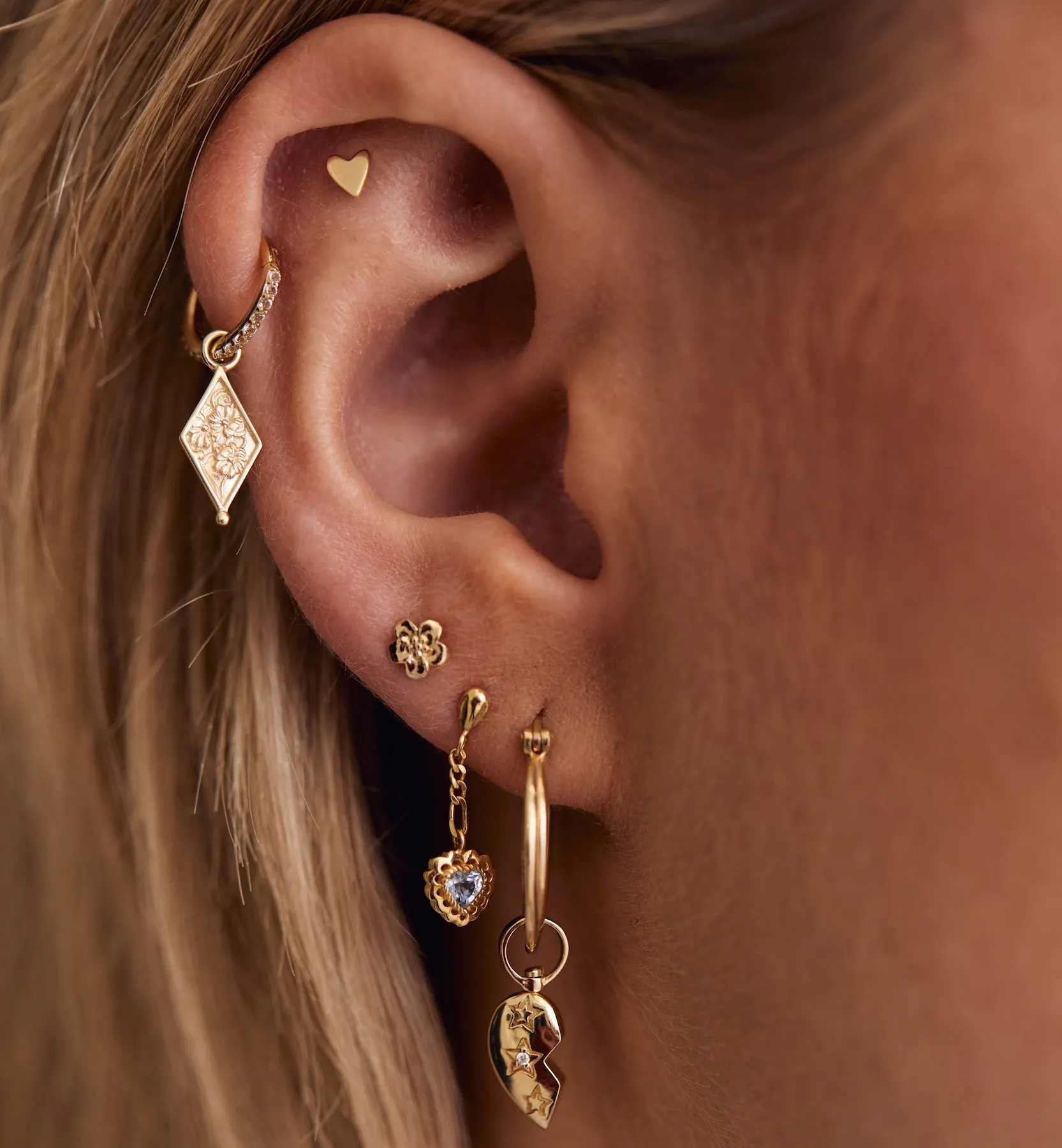 Curiosity Earring Charm 14K