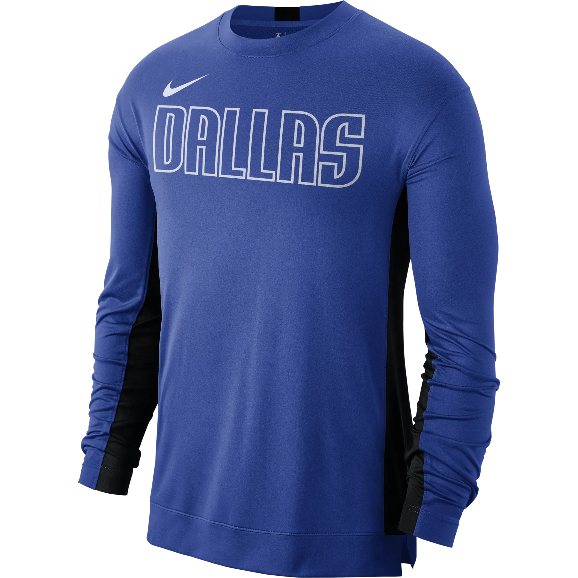 DALLAS MAVERICKS NIKE ON COURT 19-20 ROYAL LONG SLEEVE SHOOTER