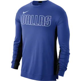 DALLAS MAVERICKS NIKE ON COURT 19-20 ROYAL LONG SLEEVE SHOOTER