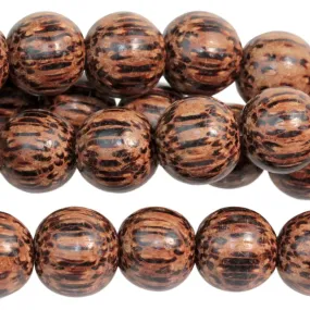 DARK Bahi (Palm) 10mm Round - 15-16 Inch