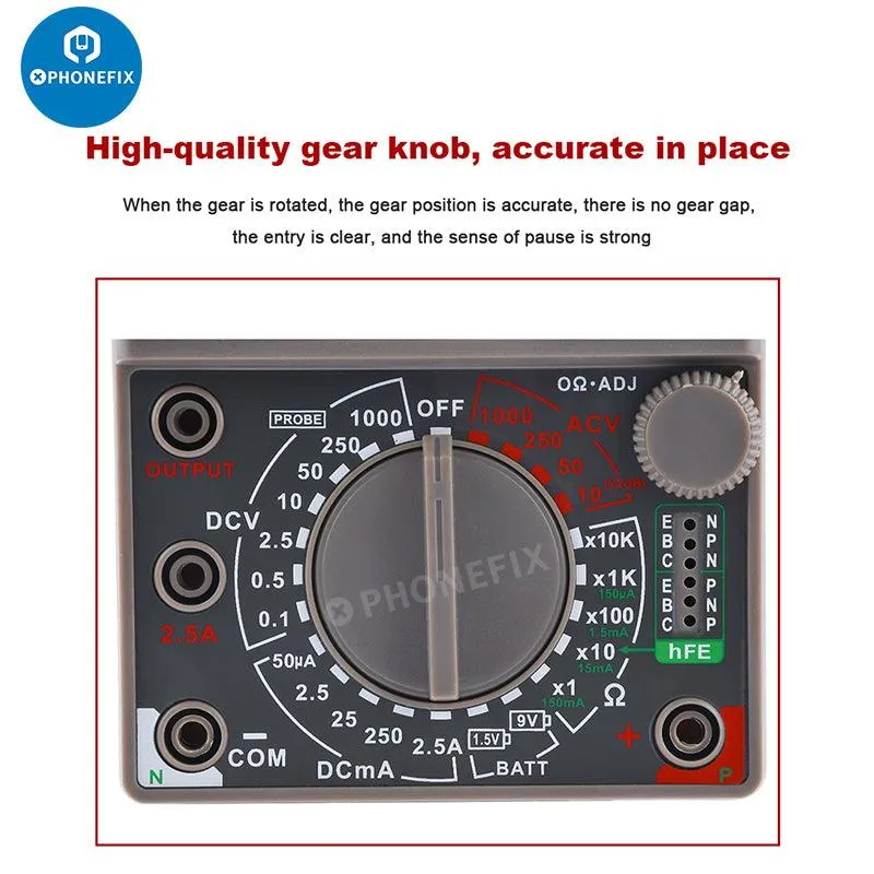 DE-960TR Pointer Automatic Multimeter Universal PCB Fault Testing Tool