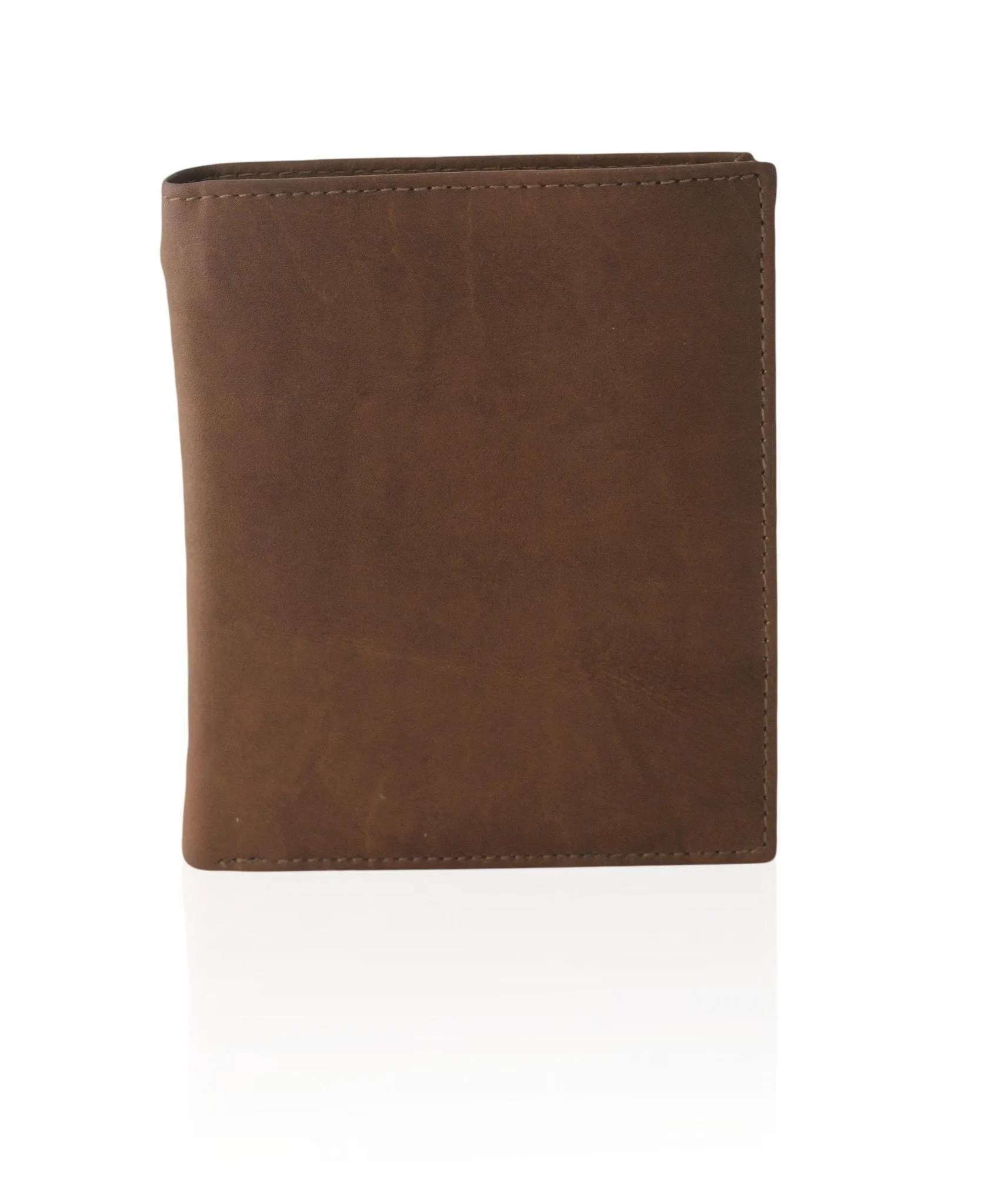 Deluxe RFID-Blocking Soft Genuine Leather Bifold Wallet For Men - Brown