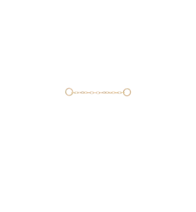 Duo Link Chain Charm Piercing 14K