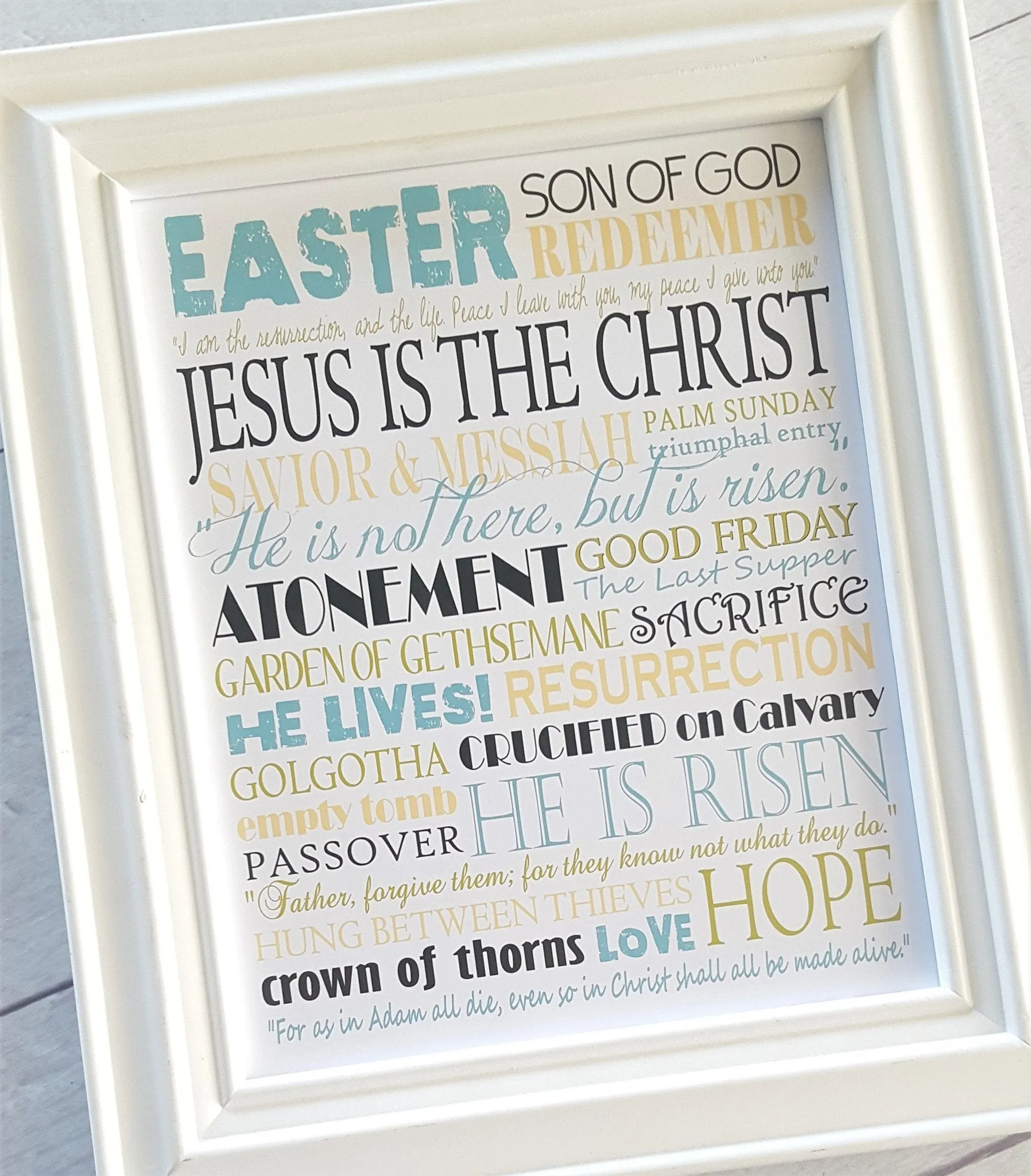 Easter Subway Art {Resurrection} PRINTABLE