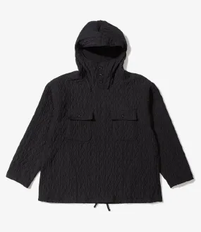 Engineered Garments Cagoule Shirt - Black Polyester Geo Quilt