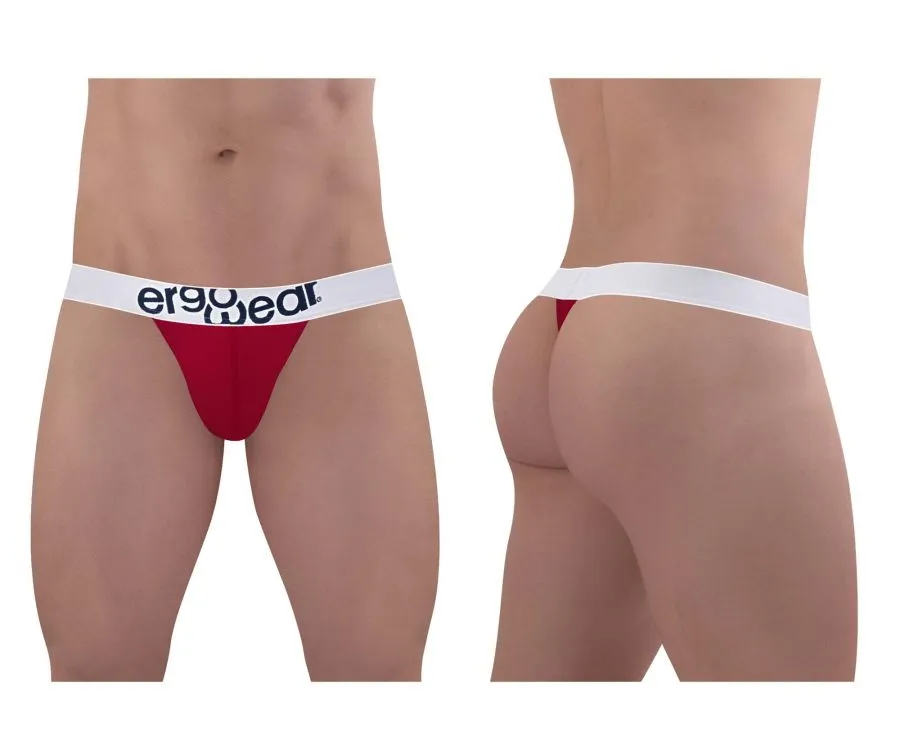 ErgoWear EW1478 MAX COTTON Thongs Color Garnet