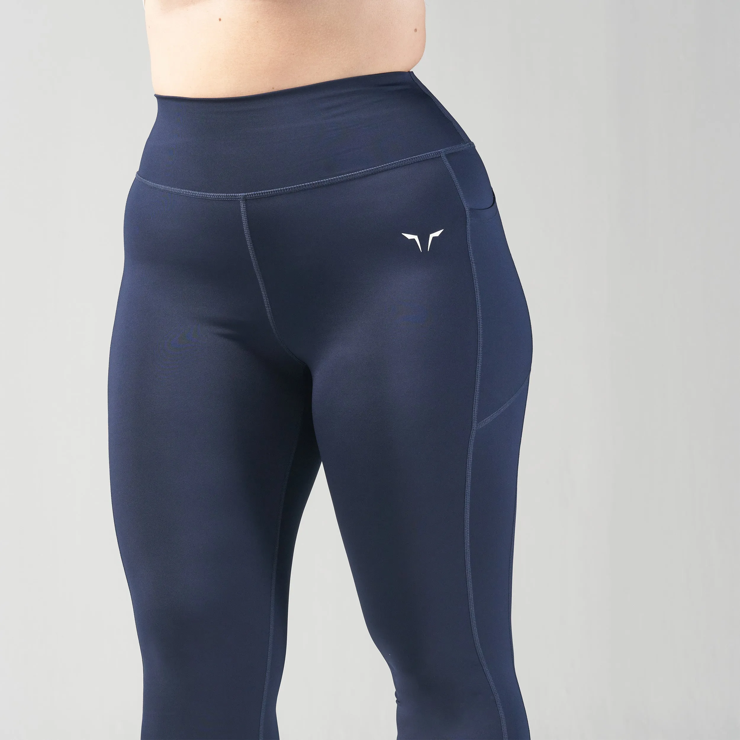 Essential High Waisted Leggings 27"  - Navy