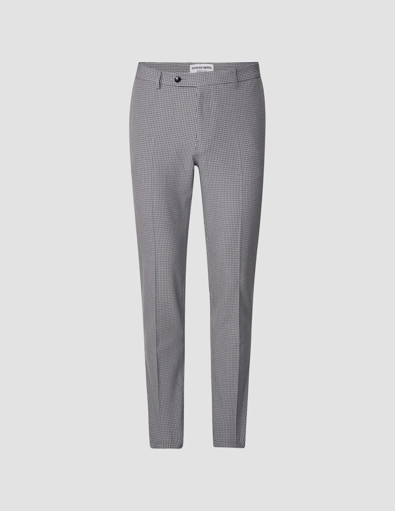 Essential Suit Pants Slim Duo Check Blue