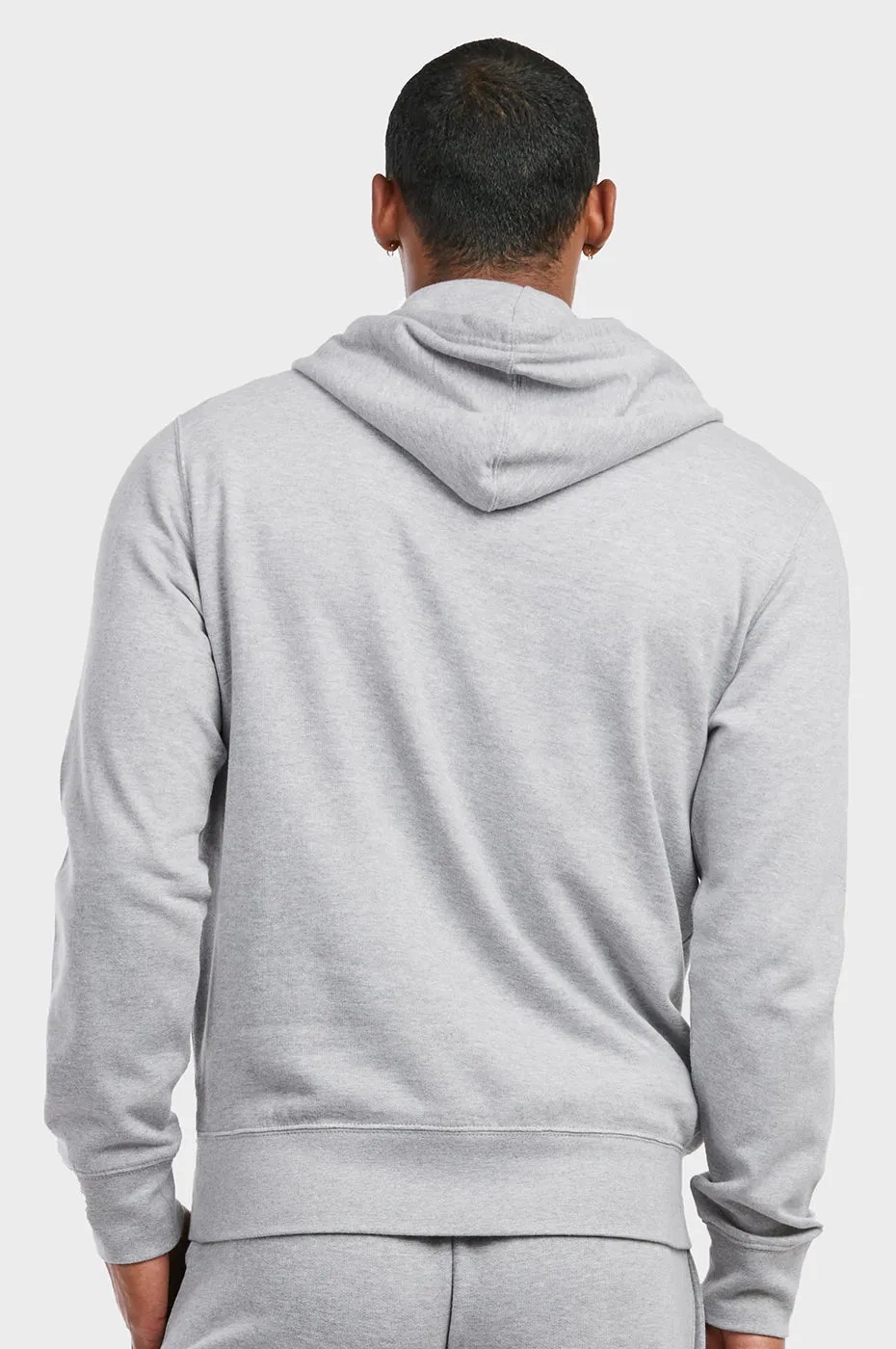 ET TU MEN'S LIGHTWEIGHT FLEECE PULLOVER HOODIE (HD1020E_H.GRY)