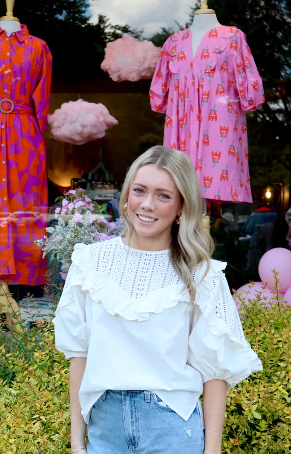 Eyelet Dream Blouse | White