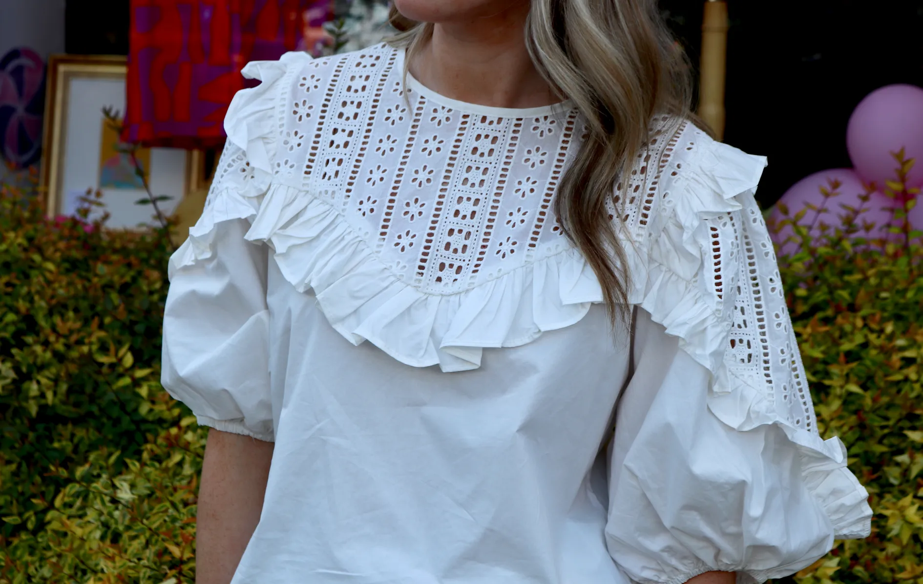 Eyelet Dream Blouse | White