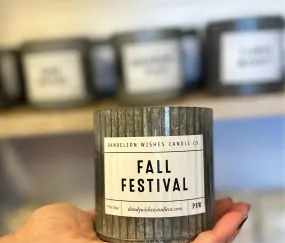 Fall Festival - 12 oz. Rustic Galvanized Tin Candle