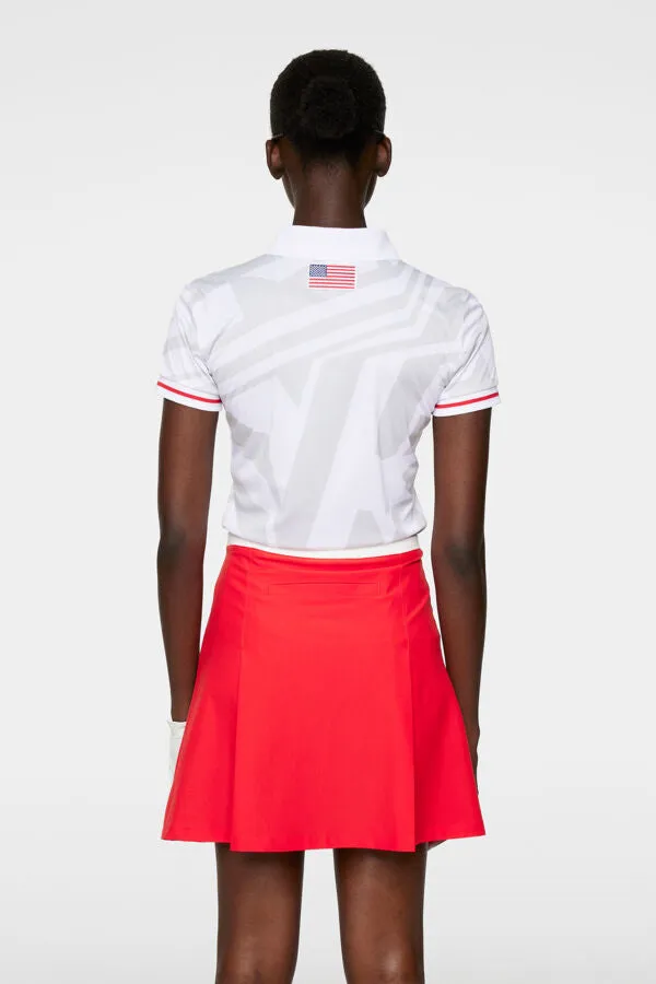 Felicite Print Polo US Golf White