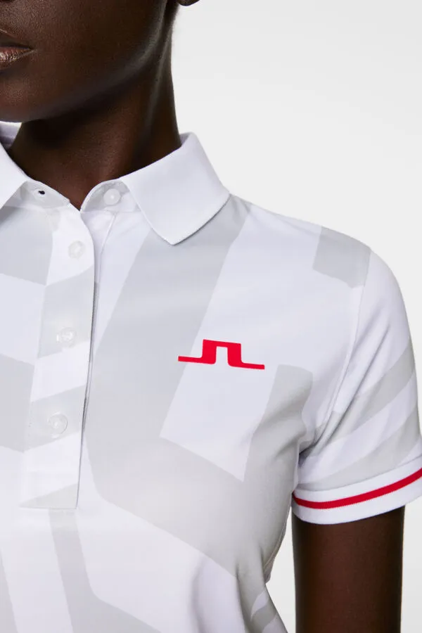 Felicite Print Polo US Golf White