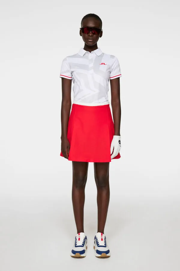 Felicite Print Polo US Golf White