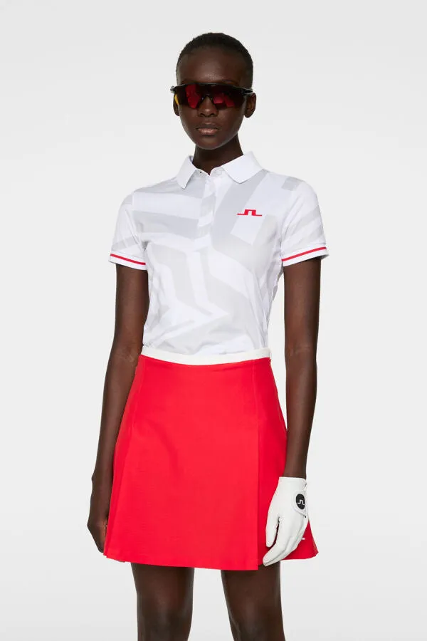 Felicite Print Polo US Golf White