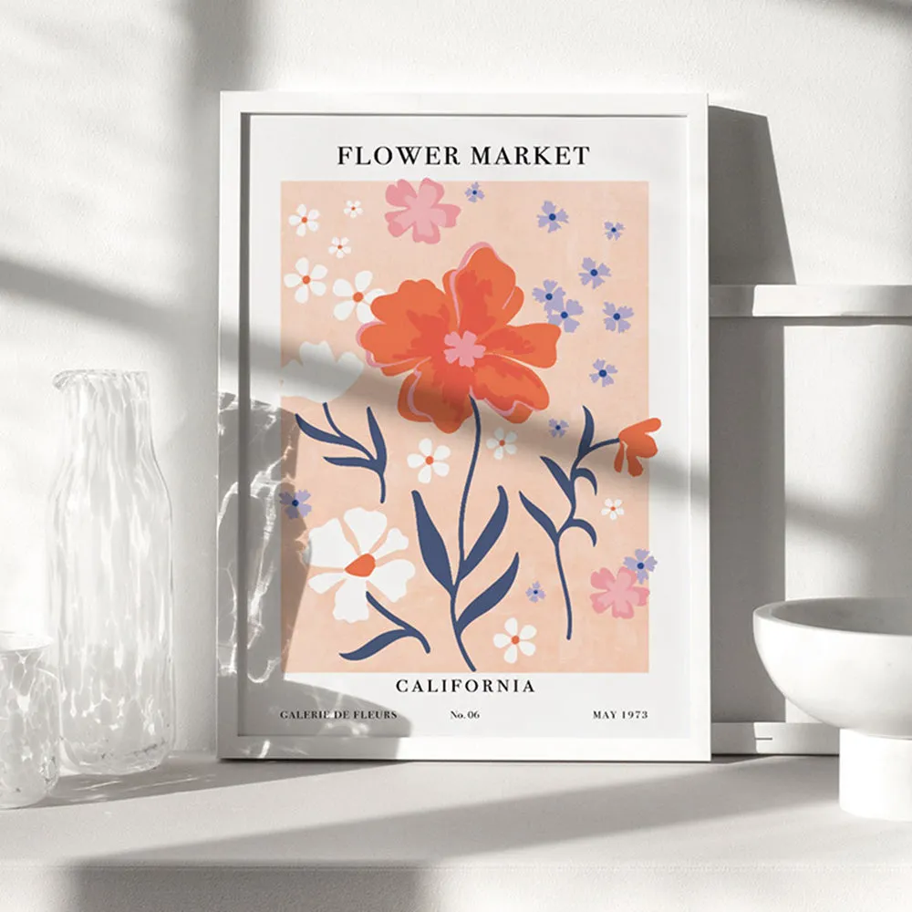 Flower Market | California - Art Print