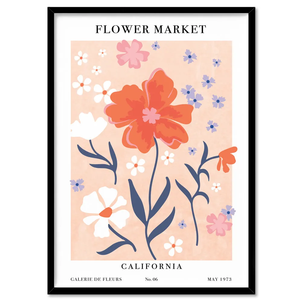 Flower Market | California - Art Print