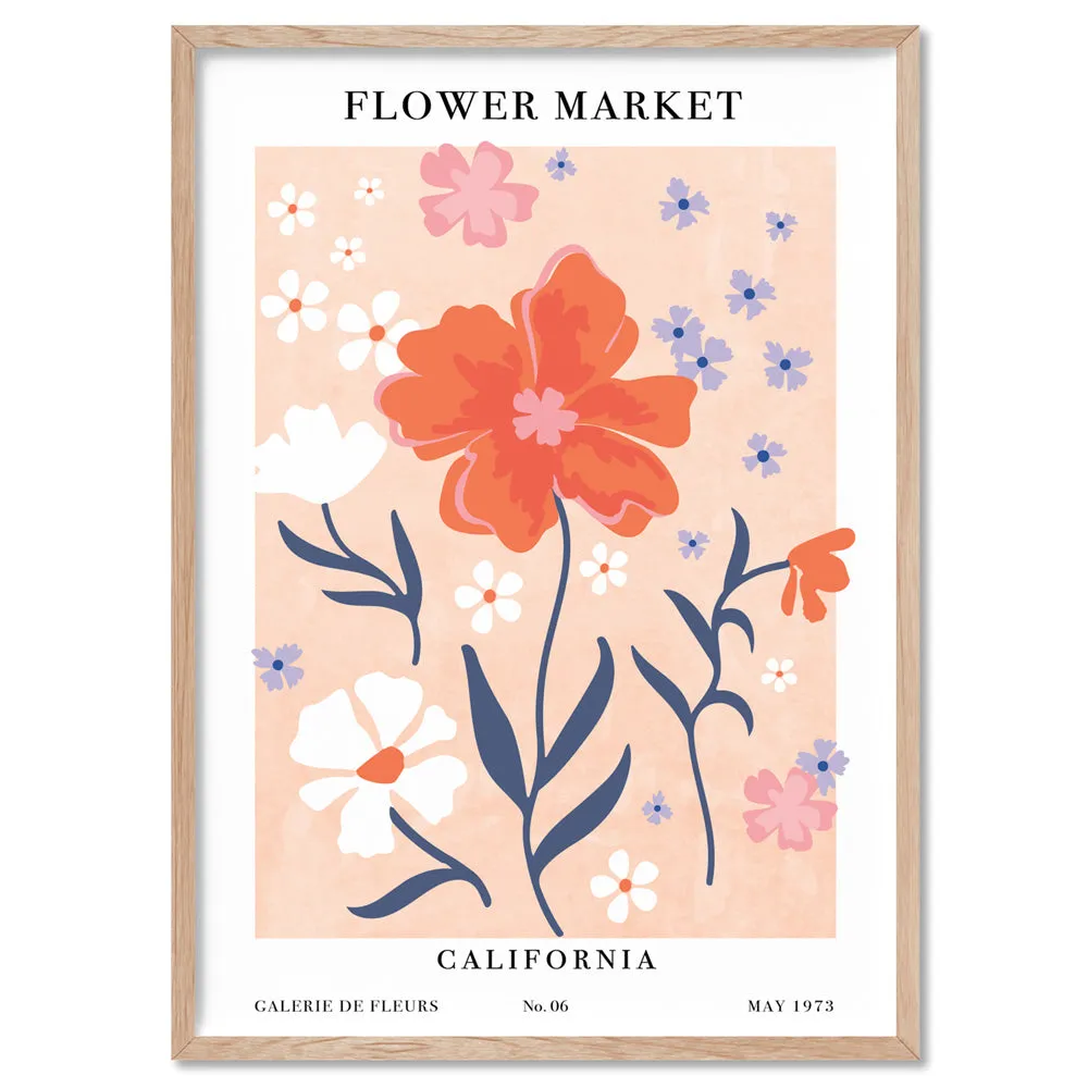 Flower Market | California - Art Print