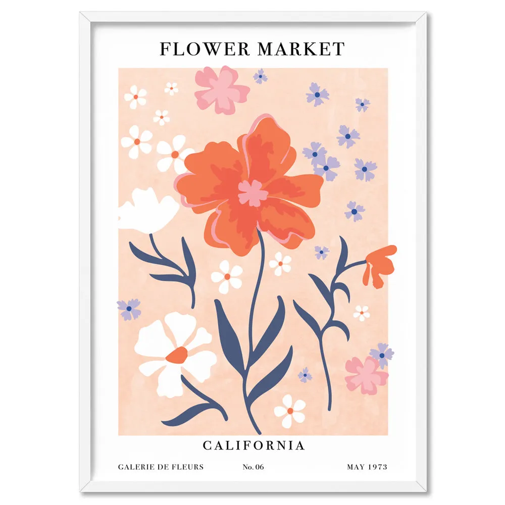 Flower Market | California - Art Print