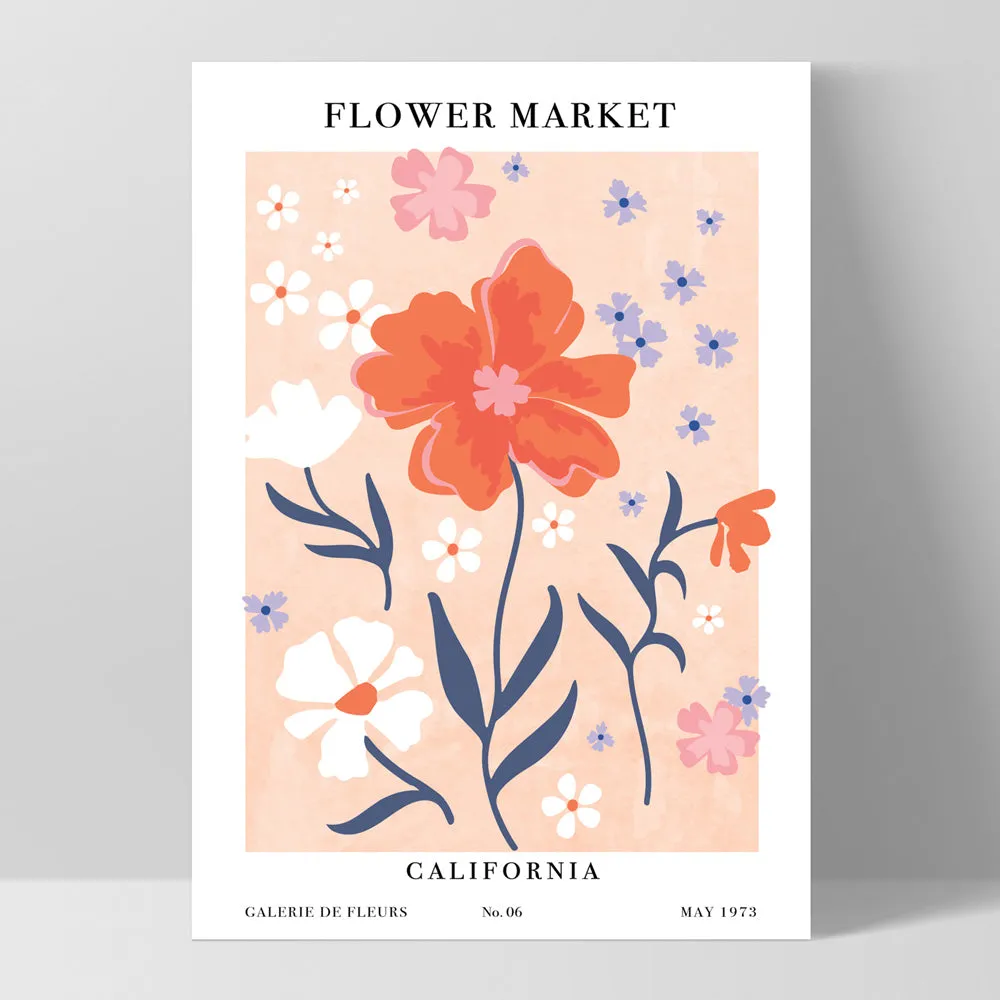 Flower Market | California - Art Print