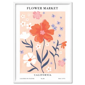 Flower Market | California - Art Print