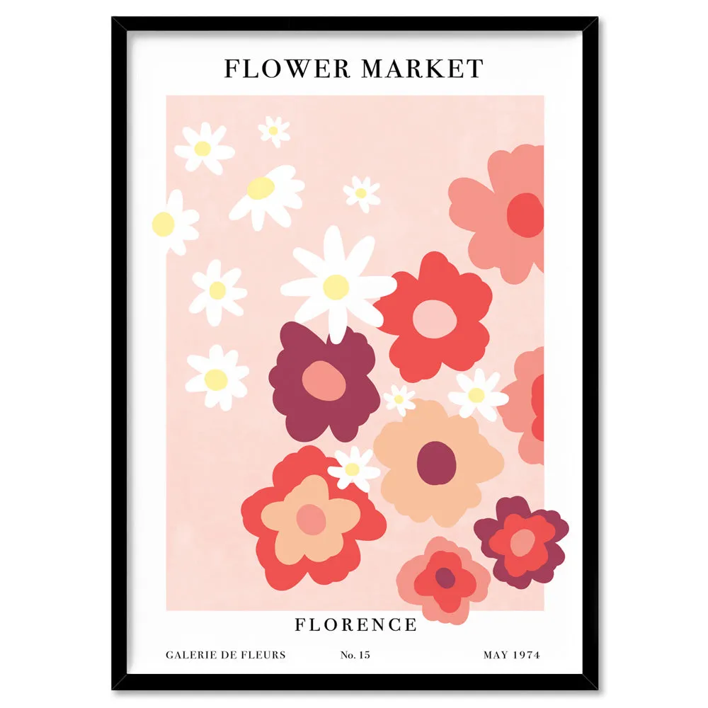 Flower Market | Florence - Art Print