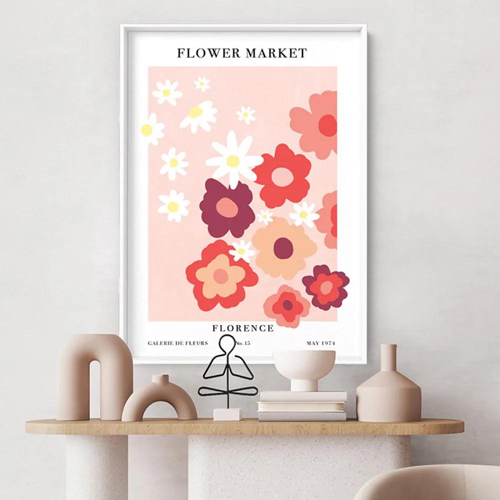 Flower Market | Florence - Art Print