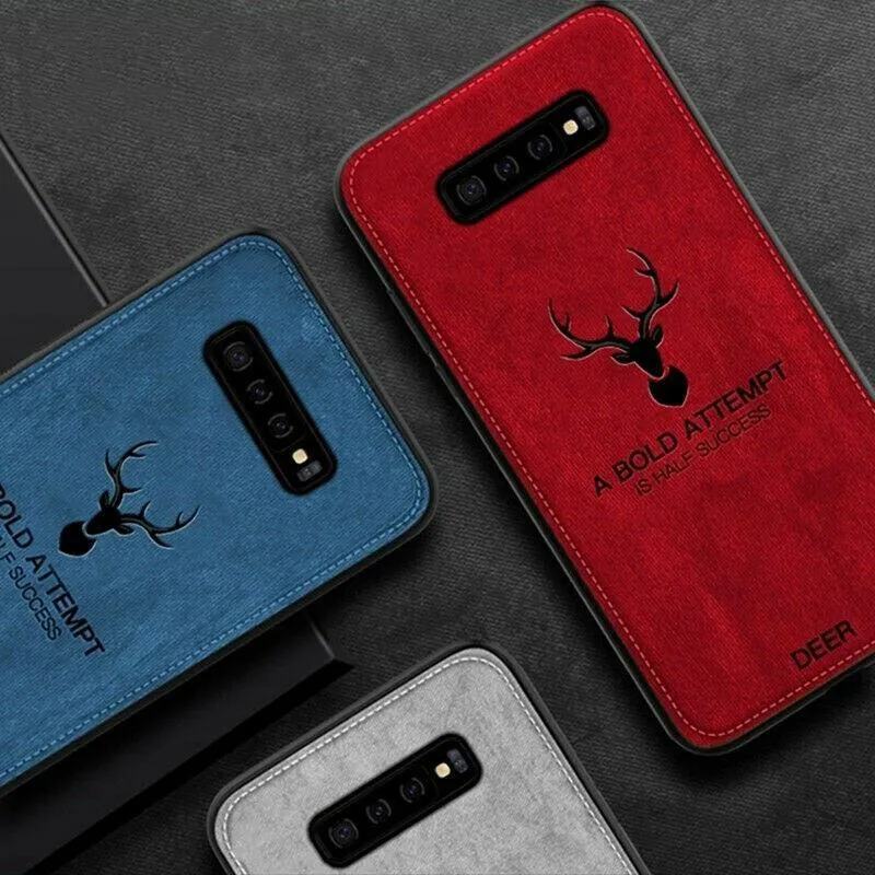 Galaxy S10 Plus Deer Pattern Inspirational Soft Case