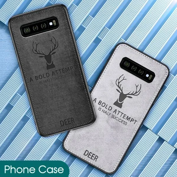 Galaxy S10 Plus Deer Pattern Inspirational Soft Case