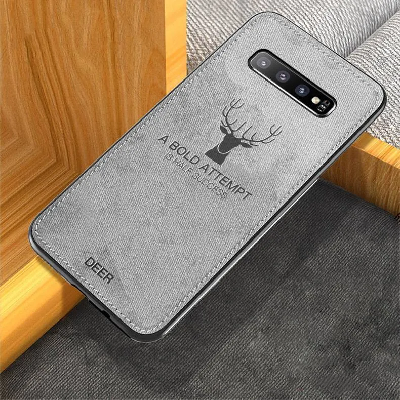 Galaxy S10 Plus Deer Pattern Inspirational Soft Case