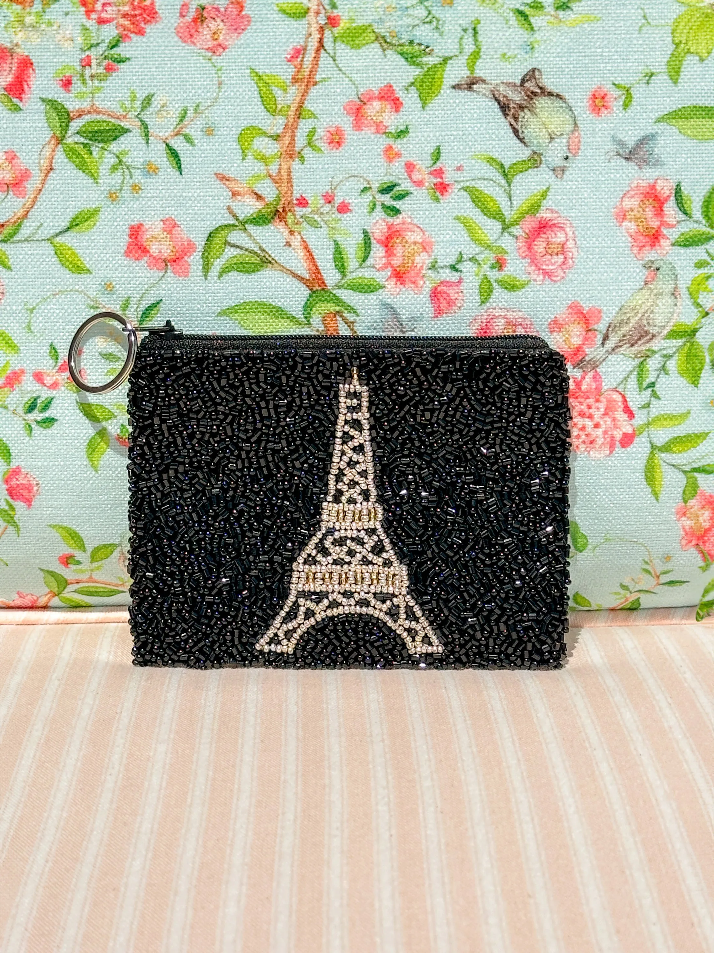 Glamfox - Eiffel Tower Beaded Coin Purse