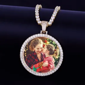 Gold Picture Pendant-Christmas Gift For Mom