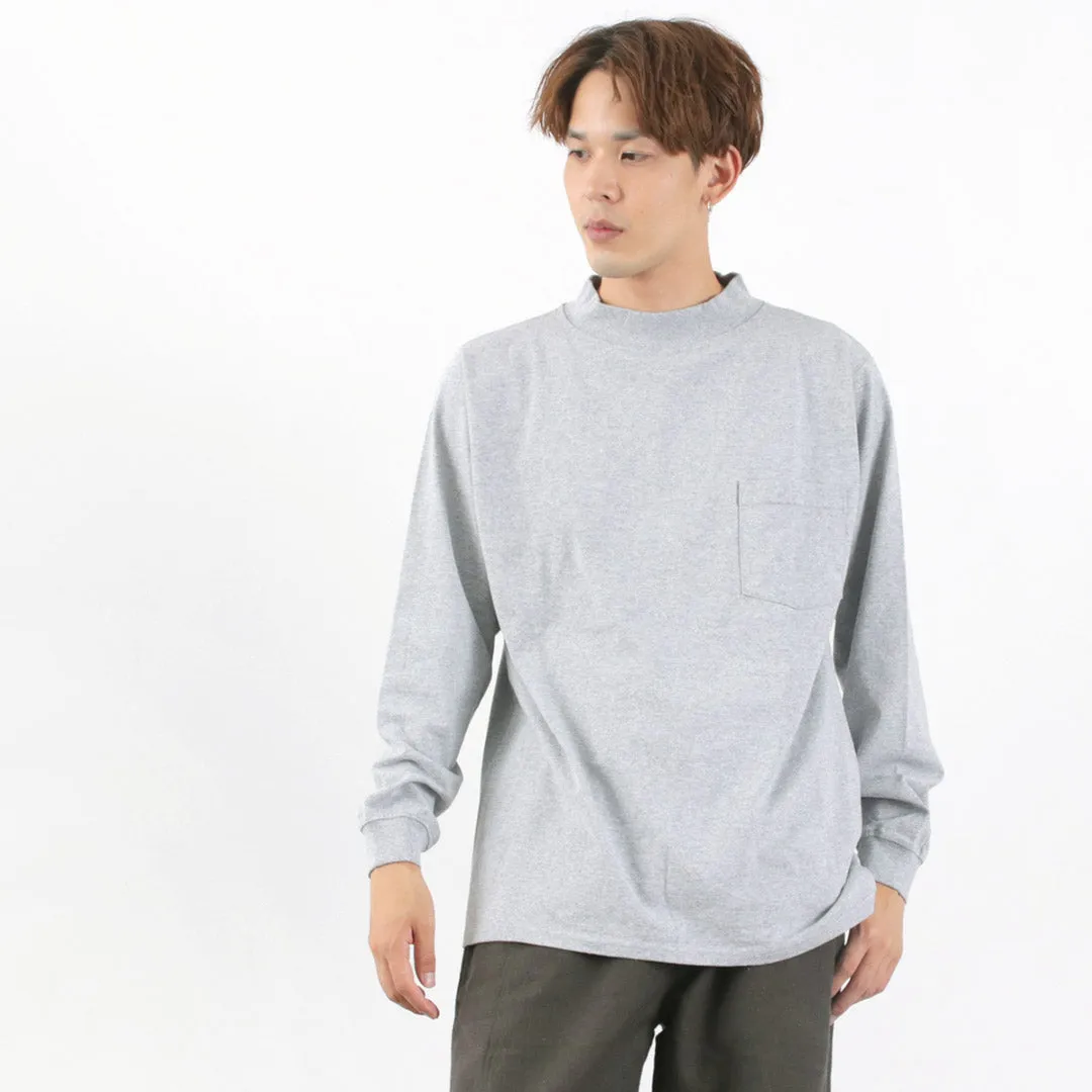 GOODWEAR / Long Sleeve Mock Neck Pocket T-Shirt