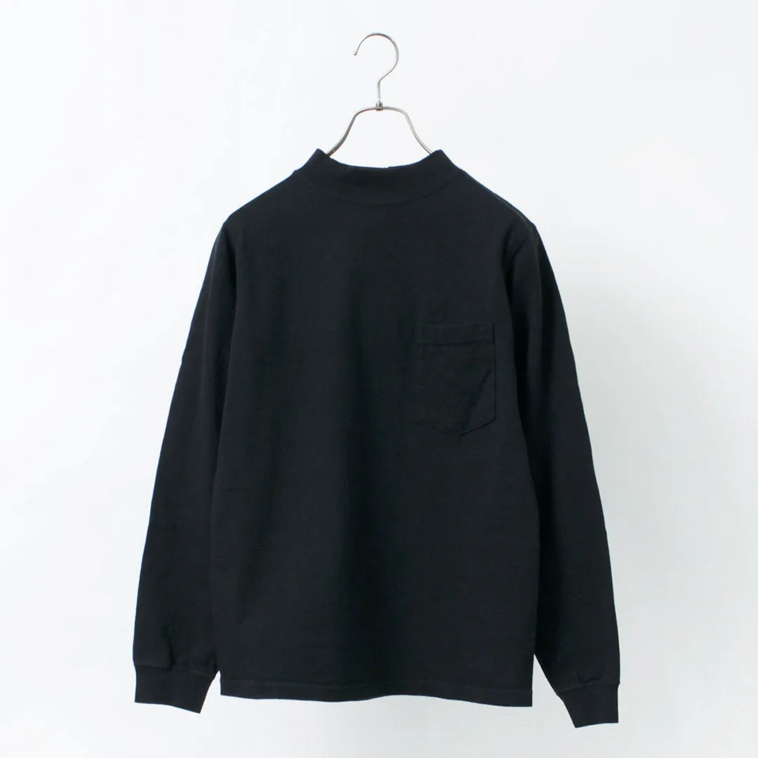 GOODWEAR / Long Sleeve Mock Neck Pocket T-Shirt