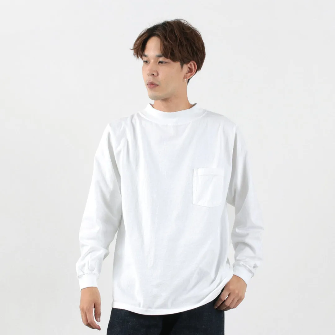 GOODWEAR / Long Sleeve Mock Neck Pocket T-Shirt