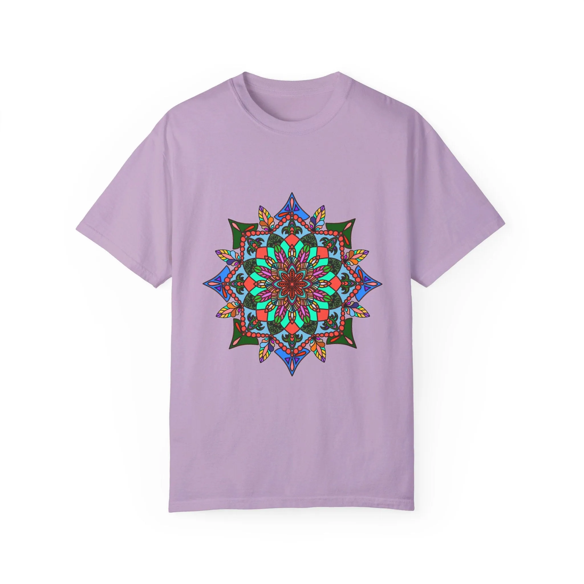 Handmade Mandala T-Shirt - 100% Ring-Spun Cotton