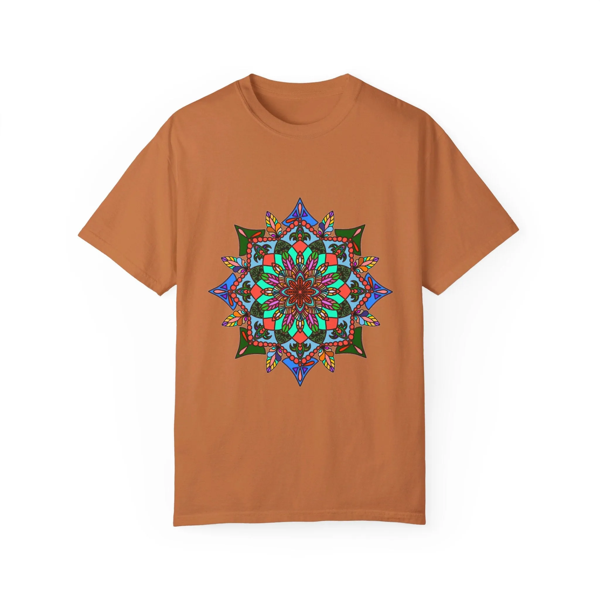 Handmade Mandala T-Shirt - 100% Ring-Spun Cotton